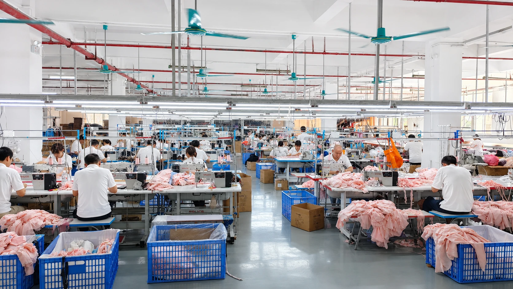 General apparel production floor