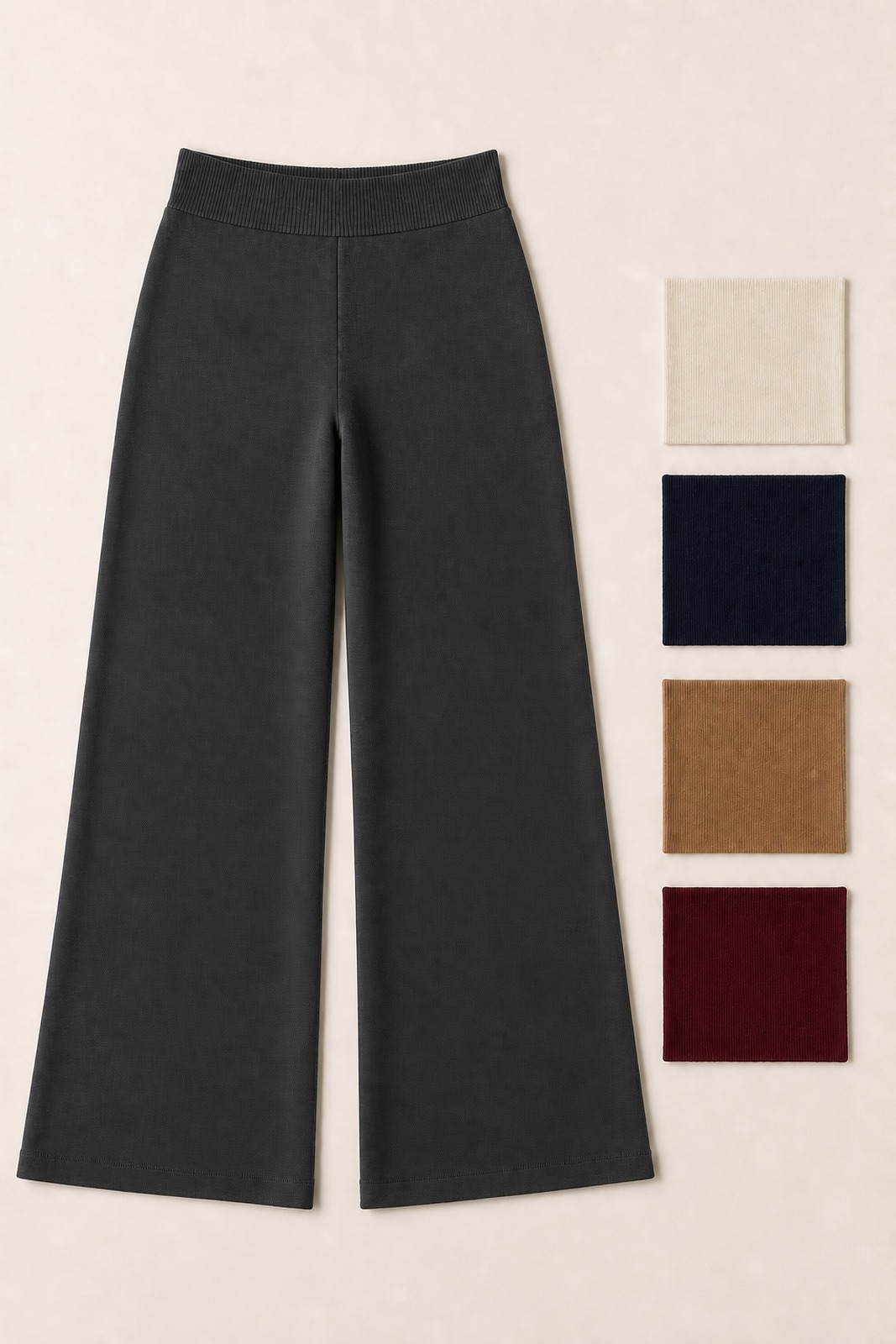 Custom Women's Wide-Leg Knit Pants colors product image