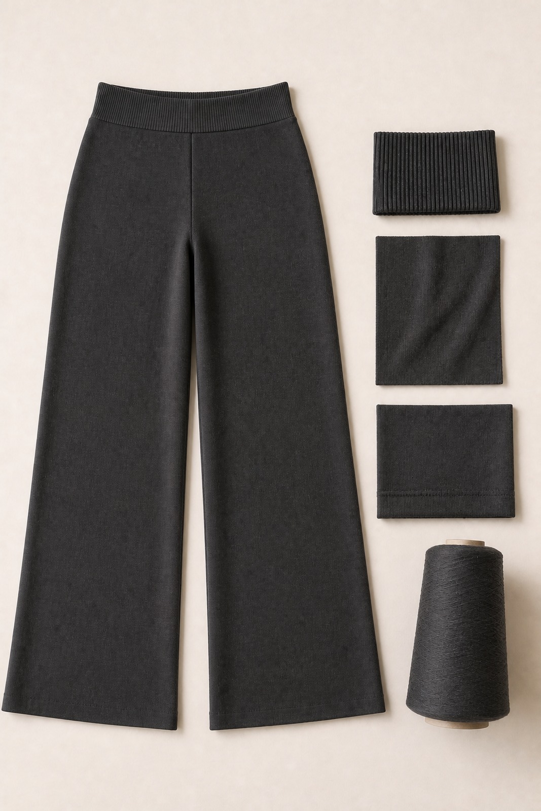 Custom Women's Wide-Leg Knit Pants customization product image