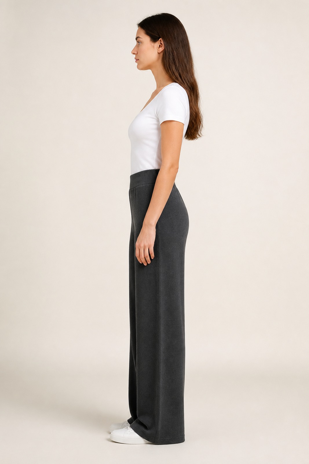 Custom Women's Wide-Leg Knit Pants side product image